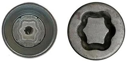 M&S Security Master - Llave antirrobo para tuerca de rueda de coche, compatible con Land Rover Range Rover G