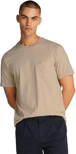 Tommy Hilfiger Herren T-Shirts Kurzarm Essential mit Brusttasche