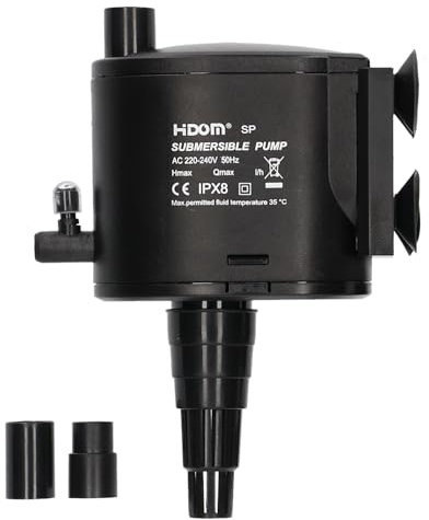 Submersible Aquarium Powerhead Pump for Fish Tank Trickle Filter with Venturi, Suitable for Marine & Freshwater Tropical Aquariums (1300 l/h)