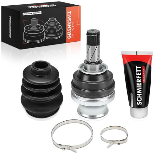 Frankberg Gelenksatz Vorne Getriebeseitig 90095159 | Kompatibel mit Astra G Klasseic T98, Astra G Klasseic Caravan F35, Kadett E Caravan T85, Corsa A TR S83, Ascona C J82