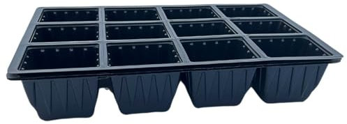 Bramley & Sage 12-Cell Cavity Tray Inserts Black (Set of 6)