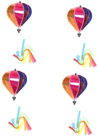 YARNOW 4 Pièces Moulin à Vent en Montgolfière Crochets Muraux Nautiques Ultra Piscine Pliante Récipient avec Couvercle Piscine Simple Piscine Gonflable Jolie Mini Poubelle Avion Plastique
