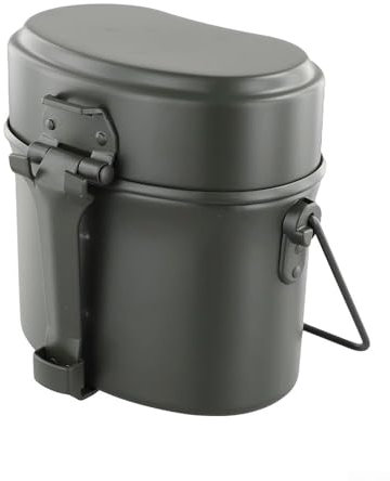 Kit in alluminio con caratteristiche resistenti al calore, ideale per la cucina da campeggio