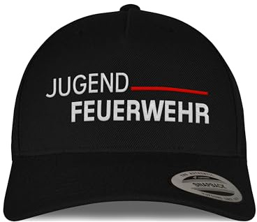 tshirtladen Snapback Cap – Jugendfeuerwehr Cap mit gesticktem Schriftzug – Basecap für Junge Einsatzkräfte & Vereinskleidung – ideal für Übungsdienst, Freizeit, Lager & Feuerwehrnachwuchs