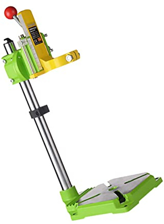 Tofficu Electric Drill Stand Hand Drill Bracket for Woodwork Bench High Precision