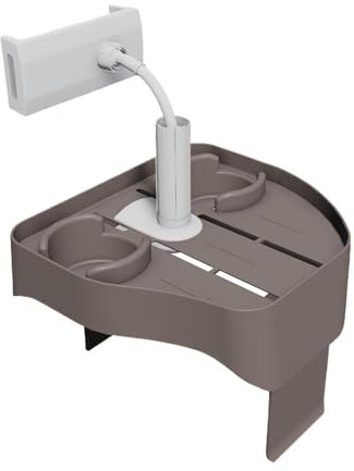 Hot Tub Drink Holder,Hot Tub Side Table Tray with 2 Cup Holders | Nonslip Bathtub Storage Caddy for Spa Home Bathroom Shower Room Poolside Bar Outdoor Inflatable Pool