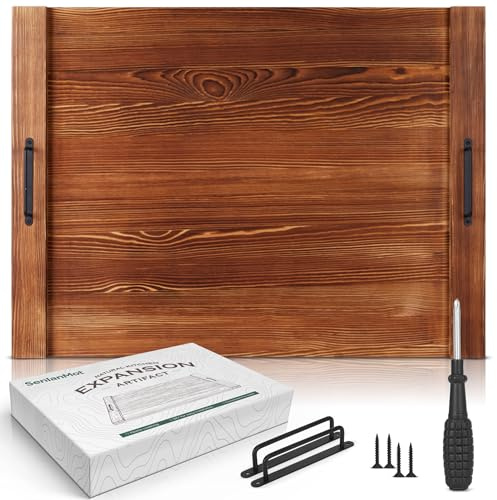 Stove Top Cover for Electric & Gas Stoves – Large Wooden Noodle Board & Cutting Board with Handles – Multi-Functional Decorative Tray for Kitchen Home Accessories 30.3x21.7