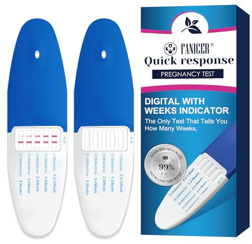 2 Pack Pregnancy Tests, Fast Response Pregnancy Test, Pregnancy Test with Week Indicator, Rapid Detection,Result As Fast, Easy to Use and Read, Individually-Sealed Wrapped