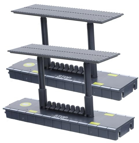 HONITANO 2pcs Train Station Platform Model DIY for Easy Assembly Railway Accessory with Smooth Surface Educational Craft for Developing Skills and Imagination
