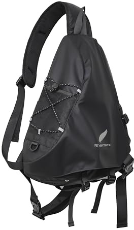 Rhemex Sling Bag für Herren, Wasserabweisend für Reise, Arbeit & Outdoor