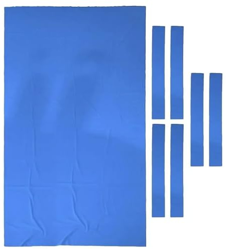 RUWLFE 7-Fuß-/8-Fuß-/9-Fuß-Billardtische, Billardtuch aus Kammgarnfilz, Zubehör FüR Clubs(2.6m X 1.45m Blue)