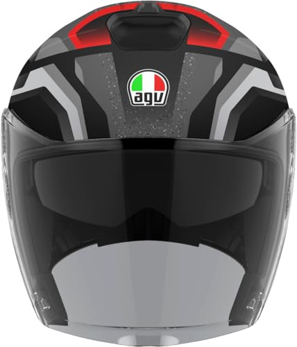 AGV Irides Zurigo Jethelm, schwarz matt/grau, XL (61/62)
