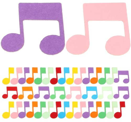 TOPPERFUN Coriandoli Musicali 200 Pezzi Ritagli di Note Musicali in Carta Multicolore per Decorazione Tavolo Festa Compleanno e Matrimonio Addobbi Sparsi e Party