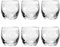 Livellara Milano Bicchiere da Liquore 115 ml Vetro, Set da 6, Bicchieri Particolari Stile Rococò, Collezione: Luigi XV