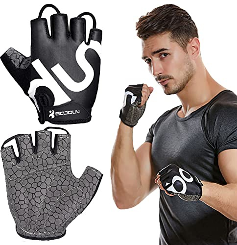 Neusky Fahrradhandschuhe für Männer & Frauen, Radsporthandschuhe Mountainbike Handschuhe Trainingshandschuhe für Damen und Herren, Ideal Fingerlos Handschuhe für Rennrad, MTB, Fitness und Sport