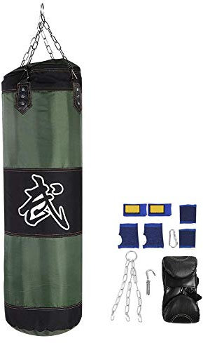 Boxsack für Training, Sandsack, Kicking Bag, Training, Sandsack, Sandsack, 0,6 m, 0,8 m, 1 m, 1,2 m, Grün