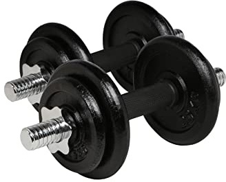 endurance Herren Kurzhantel Dumbell 20kg I 20 kg Hantel für dein Heimtraining I Fitness Sport Hantelset für Damen und Herren I Gewicht: 20 Kilo 8881 Multi Color One Size