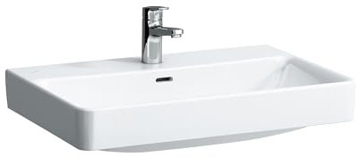 Laufen PRO S Aufsatz-Waschtisch, 3 Hahnlöcher, mit Überlauf, 700x465, weiß, Farbe: Weiß - H8169670001081