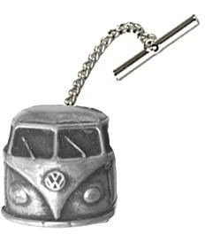 Ref313a Krawattennadel mit Kette und Zinn-Effekt