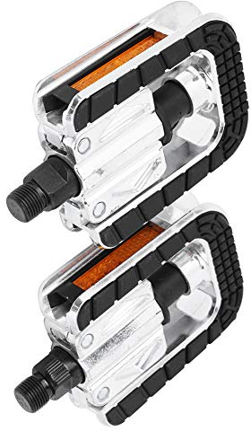 Ausla Pédale de Vélo Antidérapante avec Réflecteurs, Pliable à 180 Degrés, pour VTT, Vélo Pliant, Vélo de Course