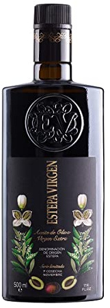 Estepa Virgen - Aceite de Oliva Virgen Extra Premium 500 ml – DOP Estepa – Extracción en Frío – Selección de variedades de la comarca – Frutado intenso – Producción Sostenible – Para Platos Gourmet