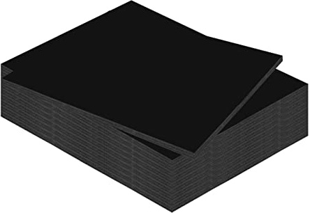 Kangaro Skumskiva svart 50 x 70 cm – 10 mm – 10-pack – gör-det-själv för hantverk, presentation, modelltillverkning, montering, K-0071-105