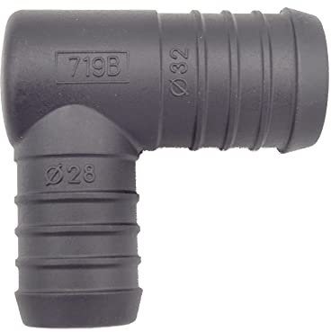 1 x YOU.S Original Schlauchverbinder Zwischenstück RGV Ø 32x28 mm 90° Winkel - L Form