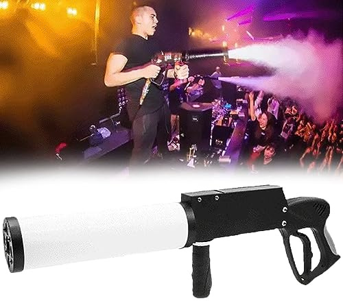 Canon À LED De Fête, Pistolet À CO2 Cryo Portatif, Effet De Jet De DJ De Bar De Boîte De Nuit Coloré Avec Effet De Scène De Pulvérisation De Pistolet À Fumée De Tuyau De Gaz