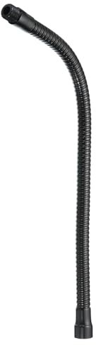 PATIKIL Tube de Col de Cygne de 16 Pouces avec Microphone, Tuyau Flexible Universel en Métal avec Filetage 5/8-27 pour Bricolage Multifonction, Noir