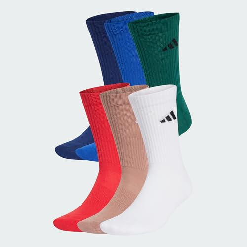 adidas unisex vadderade crewstrumpor 6 par pack 6,5