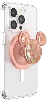 PopSockets: PopGrip Round för MagSafe – inklusive adapterring för MagSafe – utbytbar topp för smartphones och fodral, Disney – Musse Airbag Tidepool Daisy Mix