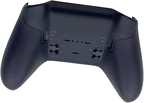 Bottom Case Shell Back Cover Panel Faceplate Replacement for Xbox One Elite Series 2 Wireless Controller Black Color