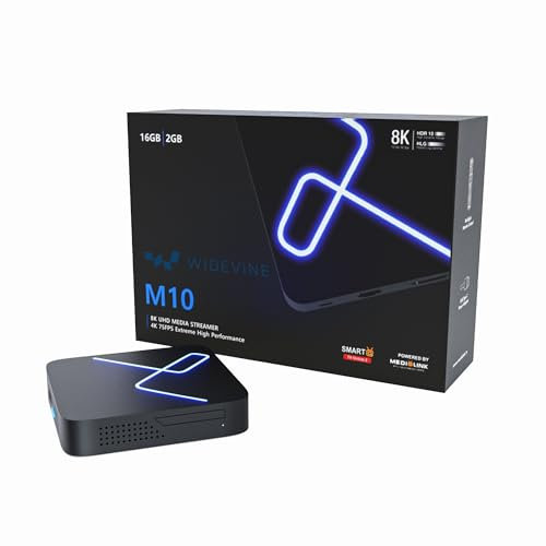 Medialink M10 8K UHD-2 4K HD TV, Android TV Box, 5G WiFi de doble banda, Gigabit LAN, control remoto Bluetooth, televisión HDR 10, TV inteligente OTT en línea, caja de transmisión, Widevine nivel L1,
