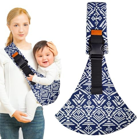 Baby Sling Carrier,Toddler Sling Carrier with Adjustable Shoulder,Comfortable Baby Wrap Carrier,Soft Baby Carrier Sling,Portable Ergonomic Baby Sling from Newborn Up to 6-36 Month