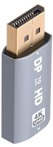 AXFEE Adattatore DisplayPort a HDMI 4K, 2 Pezzi Risoluzione 4K@30hz DP Maschio a HDMI Femmina Convertitore, hdmi Adattatore Displayport, per HDTV, Monitor, Proiettori, Portatili, Desktop