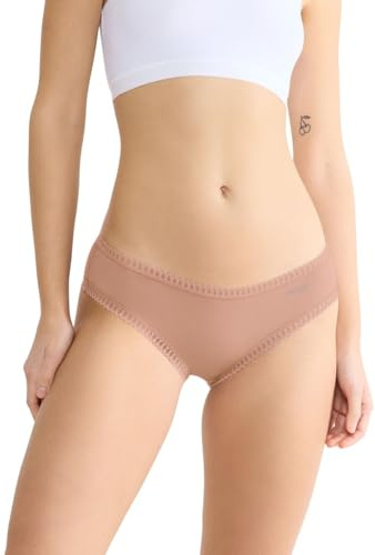 sloggi Kvinnors GO Crush Hipster C3P-kalsonger, Cameo Brown, S (3-pack), cameo brun, S