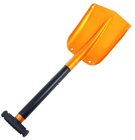 YARNOW 1 Pc Pala da neve pieghevole scongelare motoslitte strumento per la rimozione della neve gelo larghe pale da neve nevicare ice scraper raschietto da neve pala per auto alluminio
