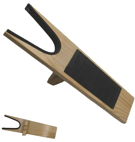 PUXING Boot Jack Wood Boot Remover Extra Wide Boots Puller for Taking off Boots (COLOR:natural+black)