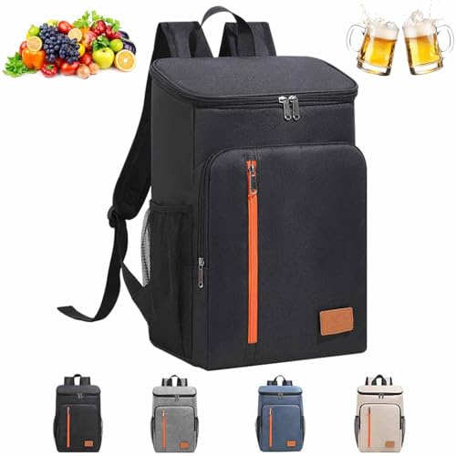 XIUWOUG Kühlrucksack Klein, Isolierrucksack 20L – Kühltasche Rucksack bis 12 Std. Kalt & Warm – wasserdichte Rucksack mit Kühlfach für Picknick, Büro, Schule, Baustelle, Camping
