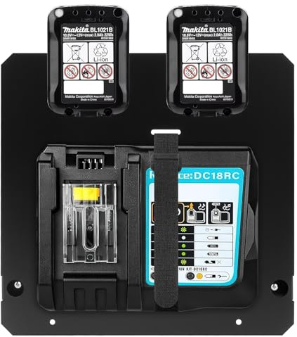 Support mural pour batterie Makita et chargeurs, support mural de batterie pour atelier et garage