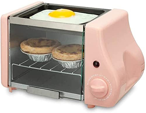 Electric Oven Mini, Table Top Cooker With Hob And Grill, Flip The Glass Door Up And Down With Handle, 15 Minute Timer Switch
