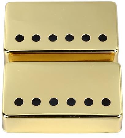 Professionelle E-Gitarre Pickup Abdeckung - Messing 52mm, 2 Stücke Gold 50mm für E-Gitarren, Ersatzteil für Klangverbesserung