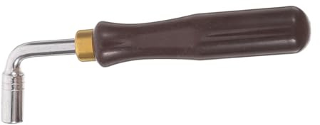 Professioneller Hackbrett Einstellschlüssel 401 402 für Dulcimer | Edelstahl und Kunststoff, Braun, Kompakt und Tragbar, Ergonomisch Geformt, für Präzises Stimmen