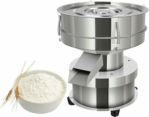 HOTAPEPU Tamis De Farine, Tamis Vibratoire Automatique, Machine D'agitation Électrique, Acier Inoxydable, pour Les Particules De Poussière De Céréales ~ /