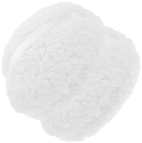 HONITANO 2piezas De Polvo De Felpa Extragrande De Suave y Larga Aplicador De Felpa Reutilizable y Lavable Para Polvos Corporales y Diario Sensible