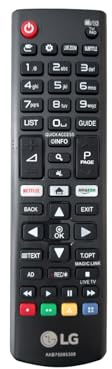 Telecomando originale LG AKB75095308 per LG Smart TV - serie UJ - Pulsanti diretti Netflix e Amazon Video