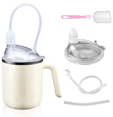Beakers for Elderly, 10 piece 450ml Sippy Cup for adults with Lid, 3 in 1 Spill Proof Cups for adults, Sippy Cups for the elderly Non spill, Non spill Cups for elderly, Disabled Adults Drinking Aids