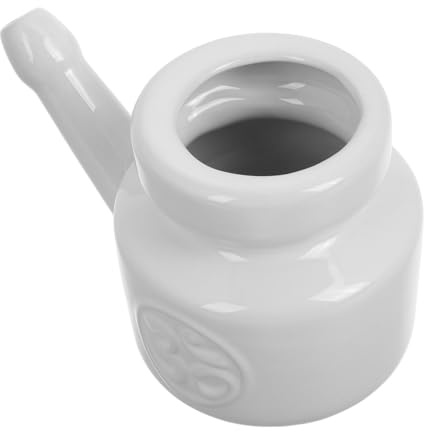 Cerámica Botella 350ml Enjuague de Color Blanco Nasal para Lavado