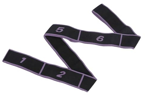 Bande élastique de résistance avec 8 boucles pour physiothérapie, pilates, ballet, fitness, yoga, pilates, danse