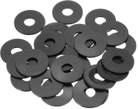 PATIKIL Arandela Plana De Nylon M10 24 Piezas 10 Mm Diámetro Interior 30 Mm Diámetro Exterior 2 Mm Espesor Junta De Sellado De Plástico Espaciador Para Tornillos Bridas Grifos Tuberías